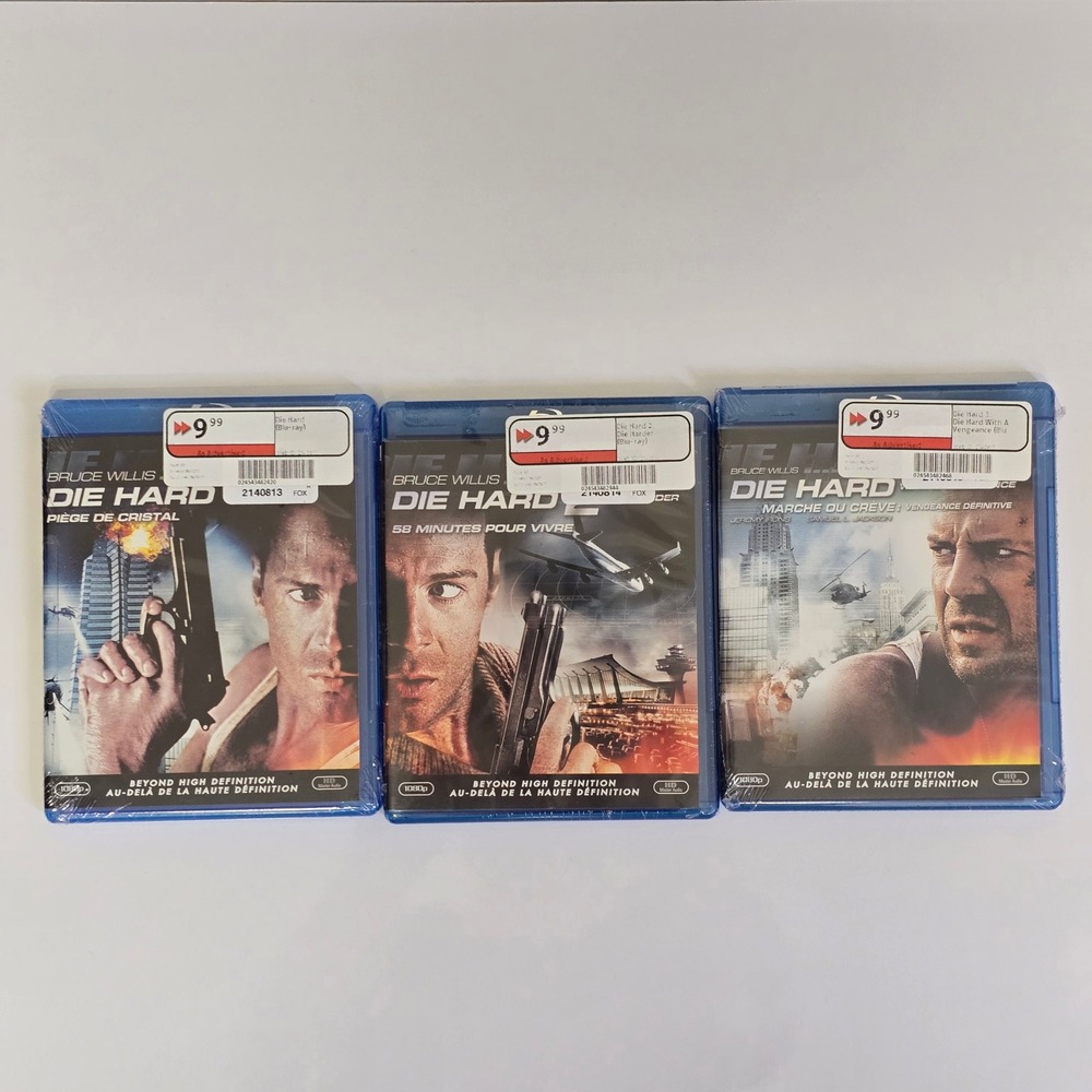 Die Hard Blu-ray Trilogy Lot Bruce Willis Action Movie 20th Century Fox